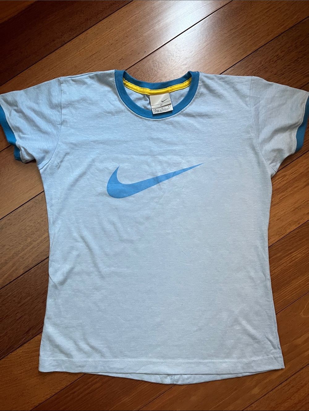NWOT Nike Logo Ringer Tee - Picture 1 of 6